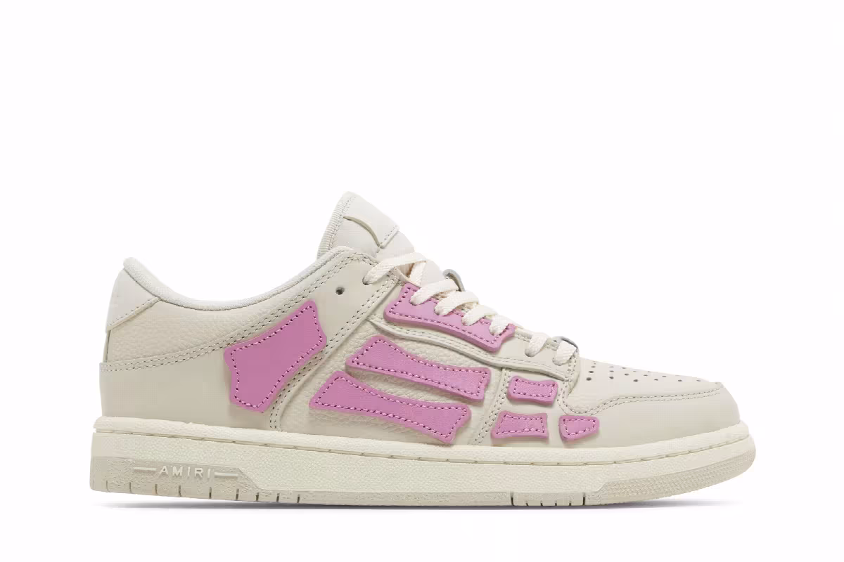Amiri Women's Skel Top Low Beige Pink, view 2
