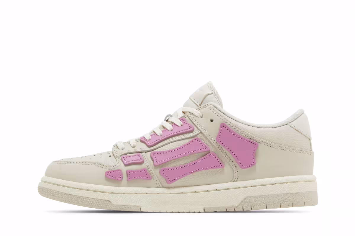 Amiri Women's Skel Top Low Beige Pink, view 4
