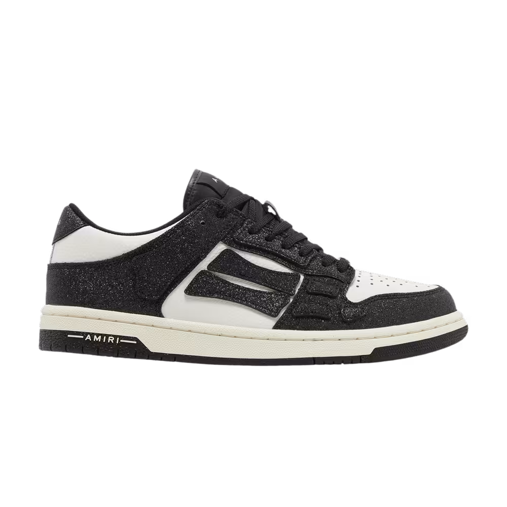 Amiri Skel Top Low Crystal - Black White
