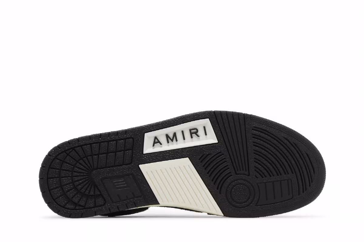 Amiri Skel Top Low Crystal - Black White, view 5