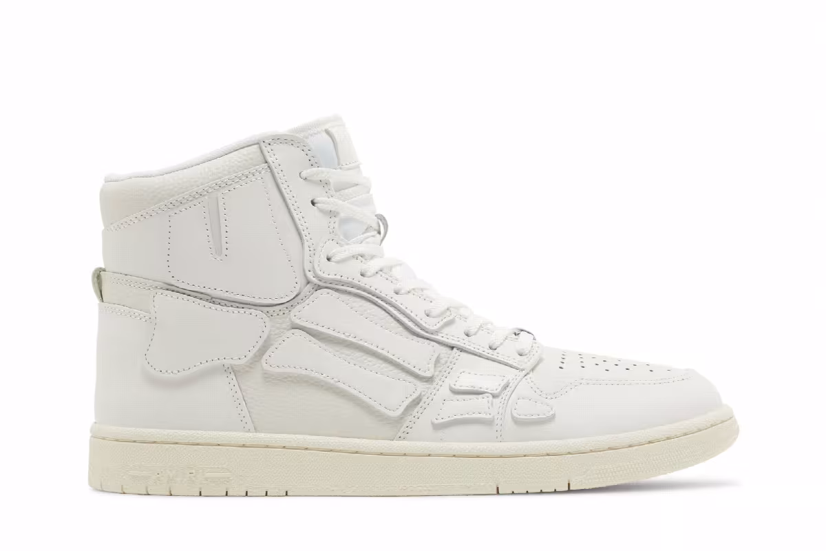 Amiri Skel Top High White, view 2