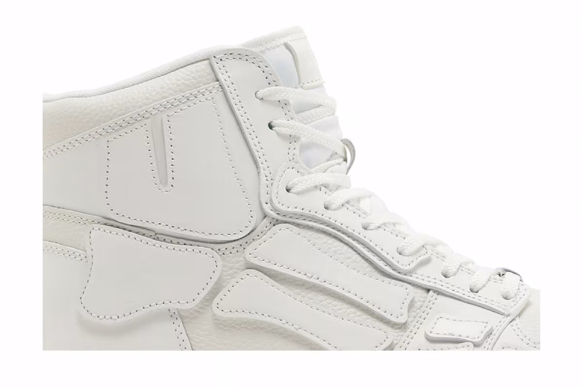 Amiri Skel Top High White, view 3