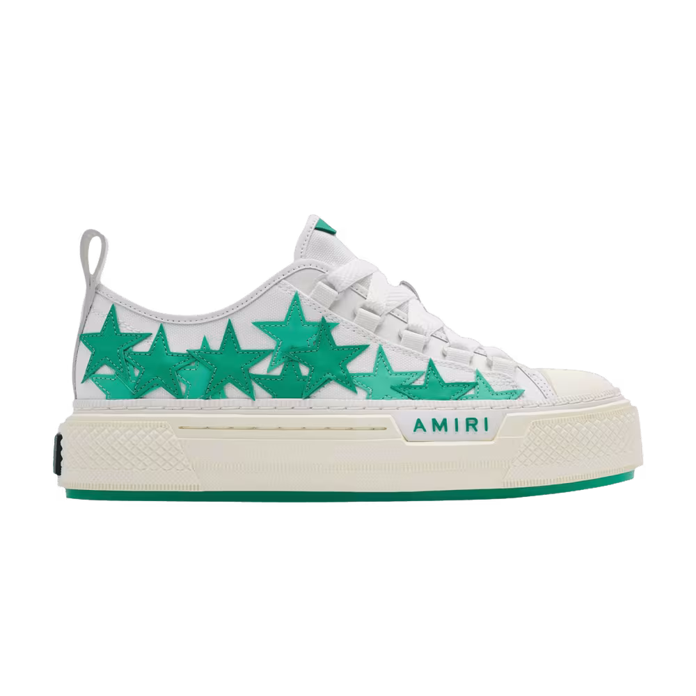 Amiri Women's Stars Court Low White Green