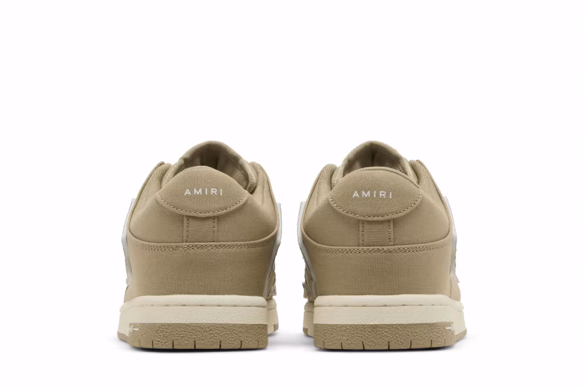 Amiri Chunky Canvas Skel Top Low Green, view 7