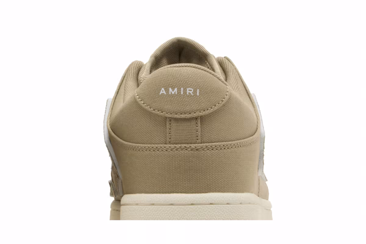 Amiri Chunky Canvas Skel Top Low Green, view 8