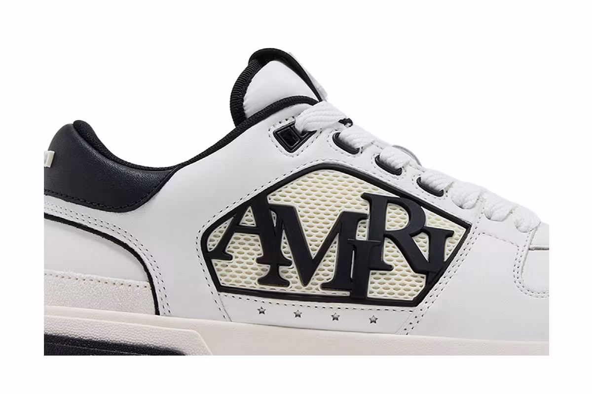 Amiri Classic Low White Black 2025, view 3