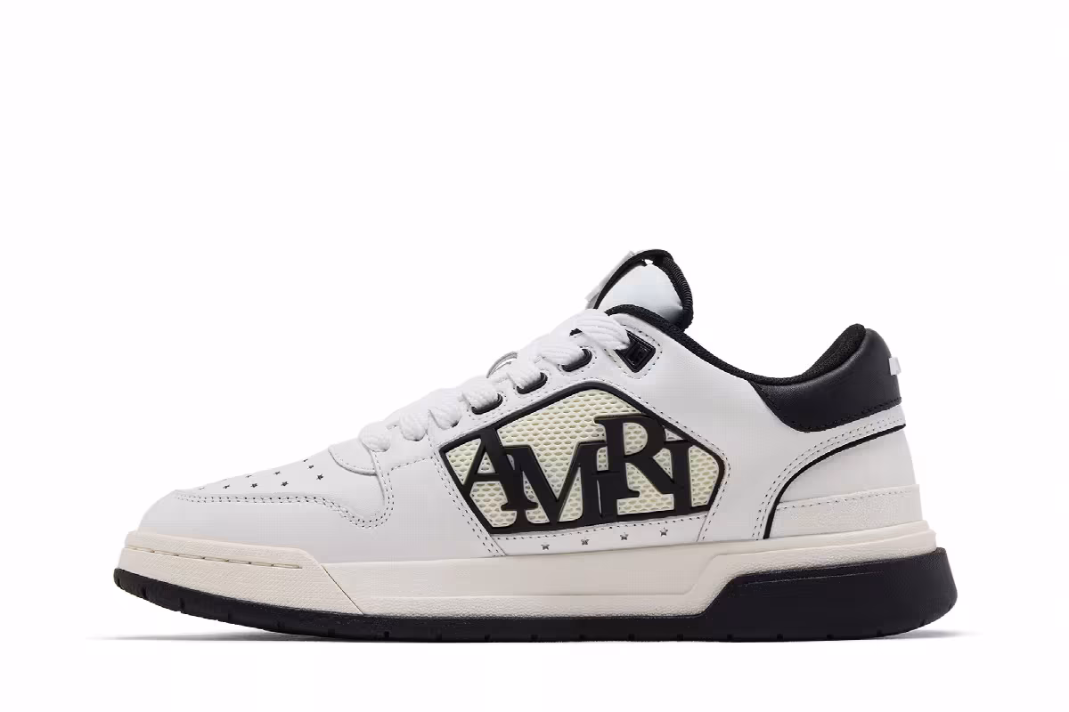 Amiri Classic Low White Black 2025, view 4