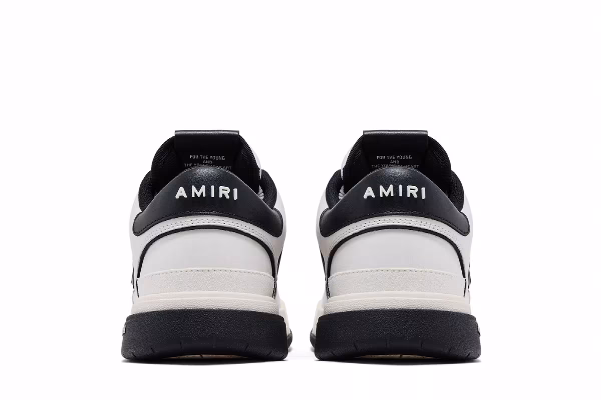 Amiri Classic Low White Black 2025, view 7