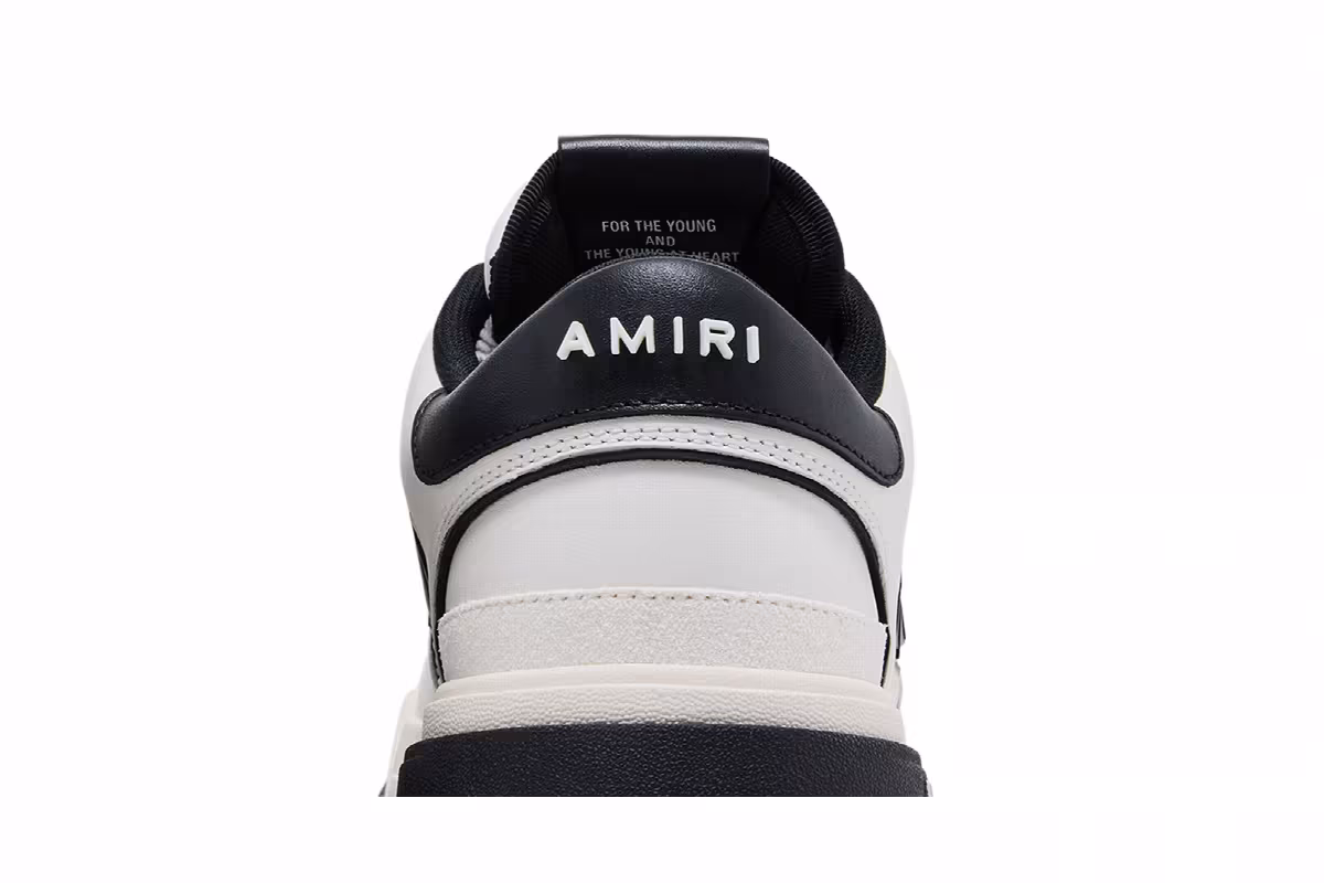 Amiri Classic Low White Black 2025, view 8