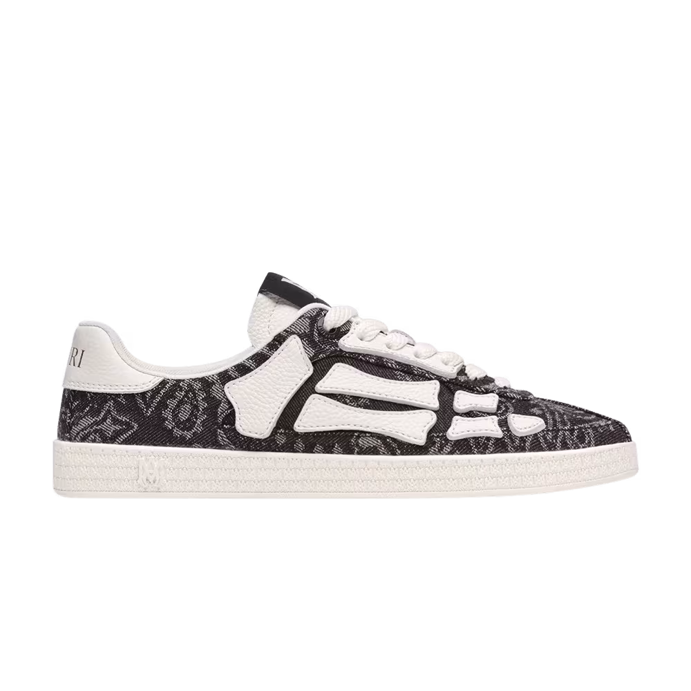 Amiri Women's Pacific Bones - Black Bandana Denim