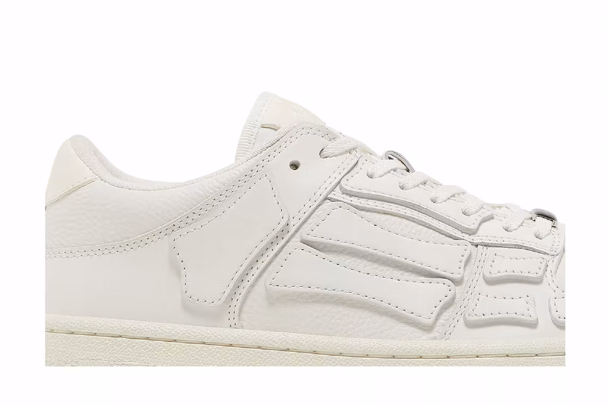 Amiri Skel Top Low White, view 3