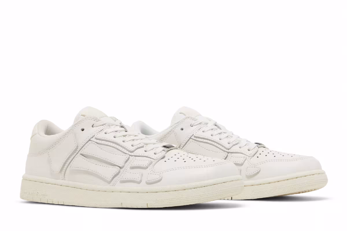 Amiri Skel Top Low White, view 9