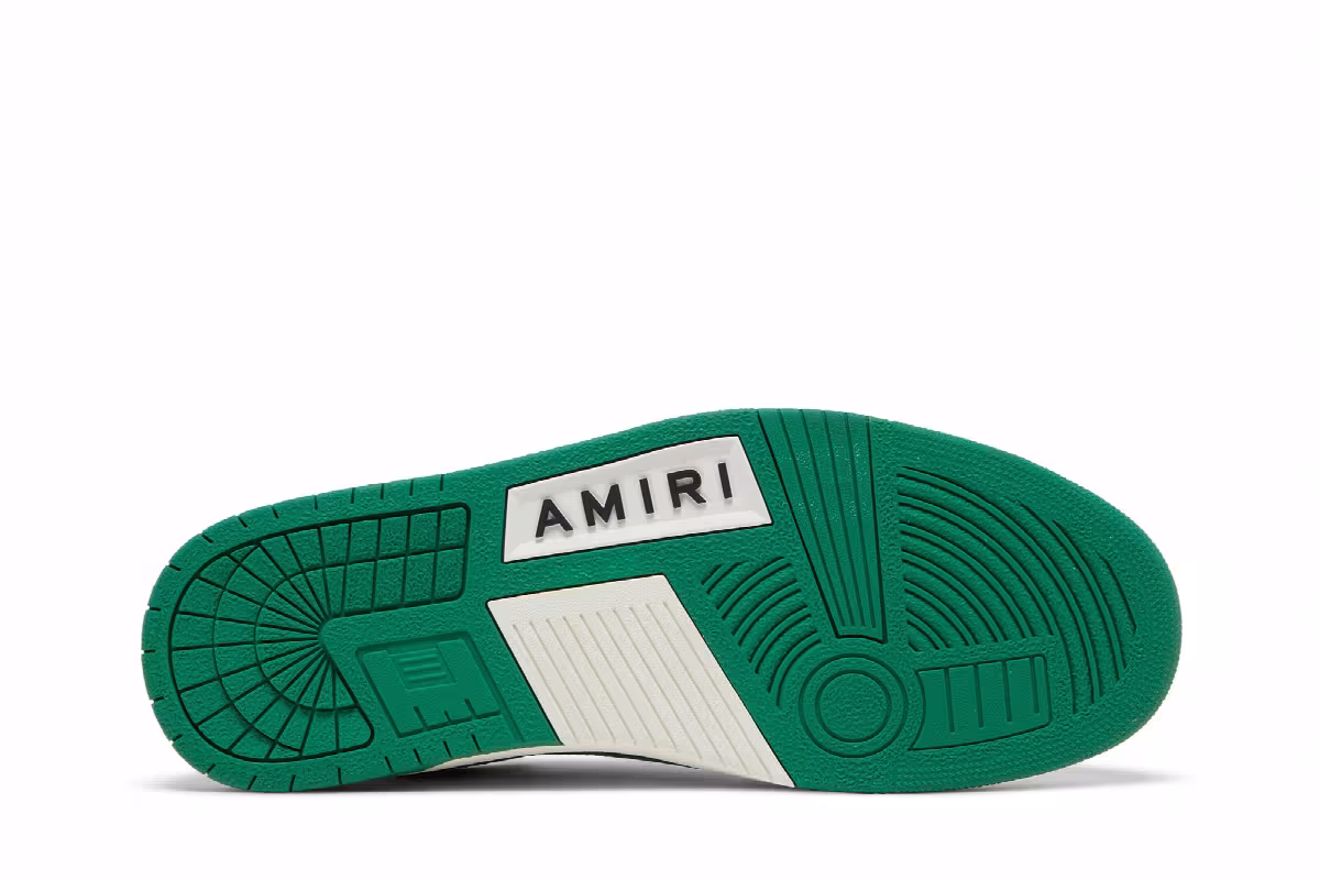 Amiri Skel Top Low White Green, view 5