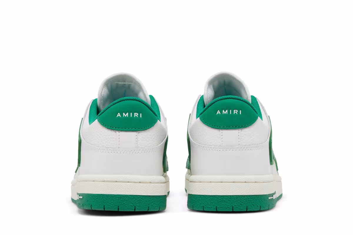 Amiri Skel Top Low White Green, view 7