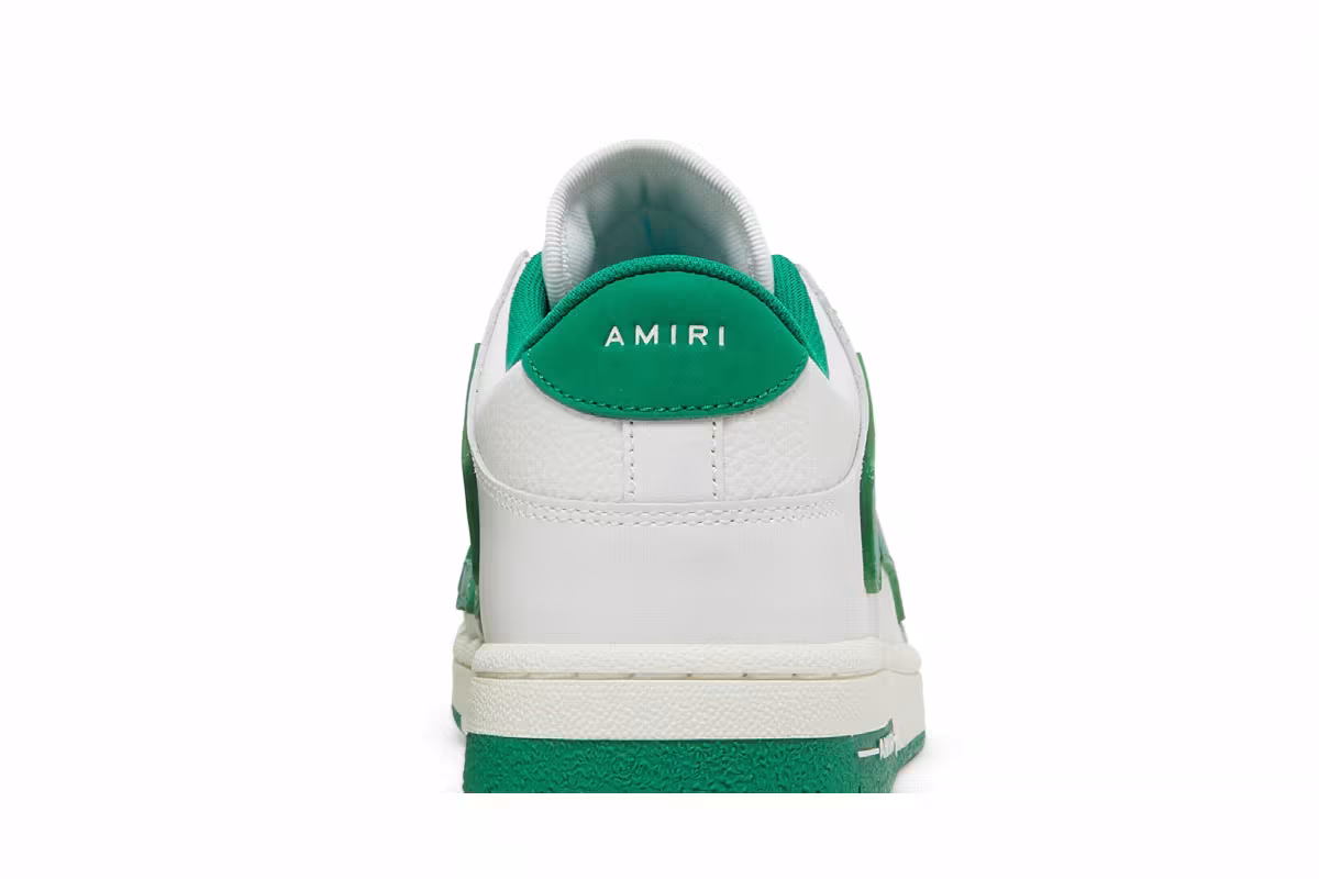 Amiri Skel Top Low White Green, view 8