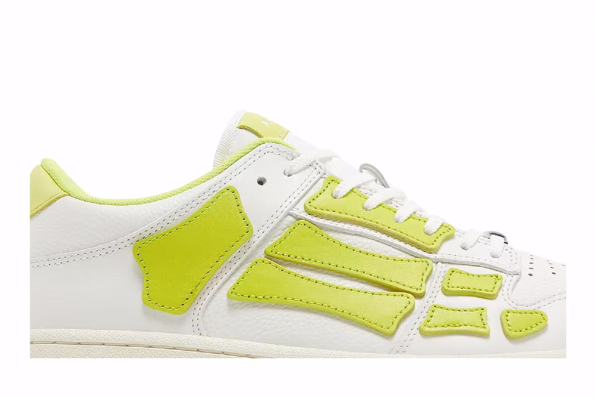 Amiri Skel Top Low White Lime, view 3