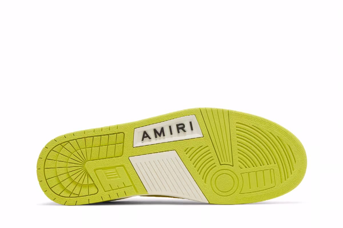 Amiri Skel Top Low White Lime, view 5