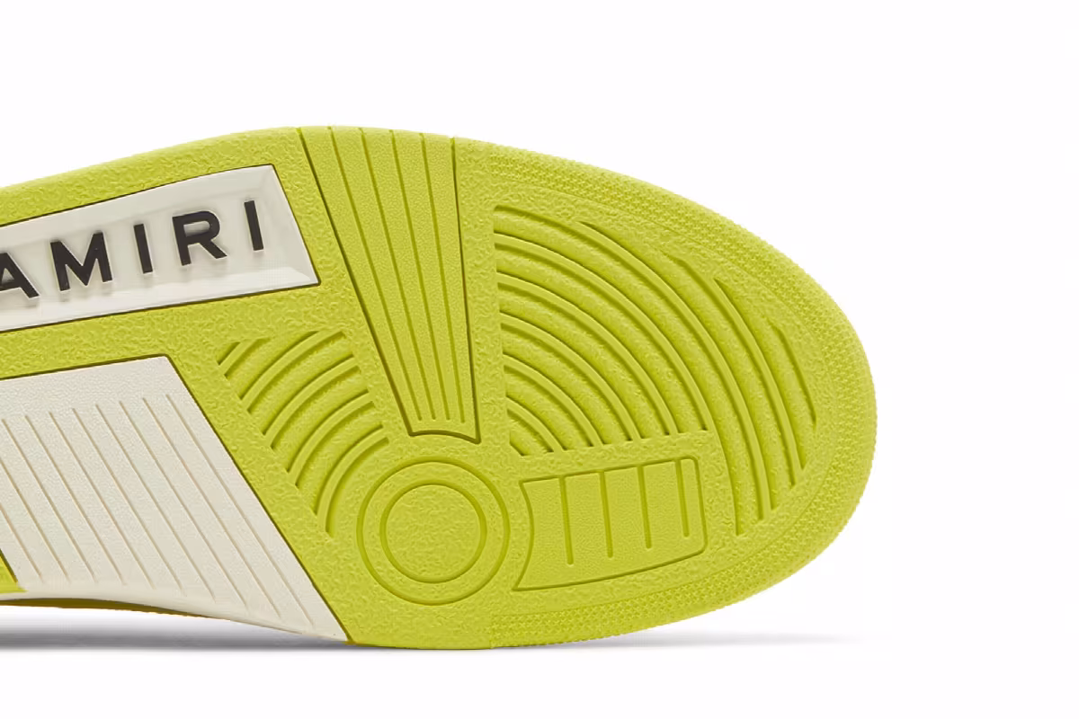 Amiri Skel Top Low White Lime, view 6