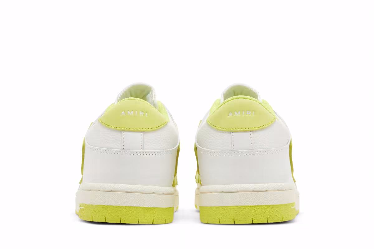 Amiri Skel Top Low White Lime, view 7