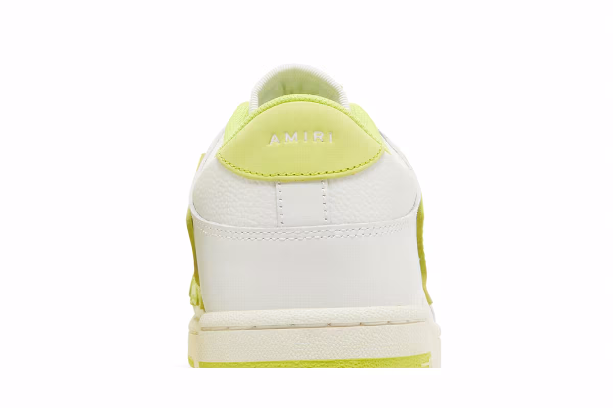 Amiri Skel Top Low White Lime, view 8
