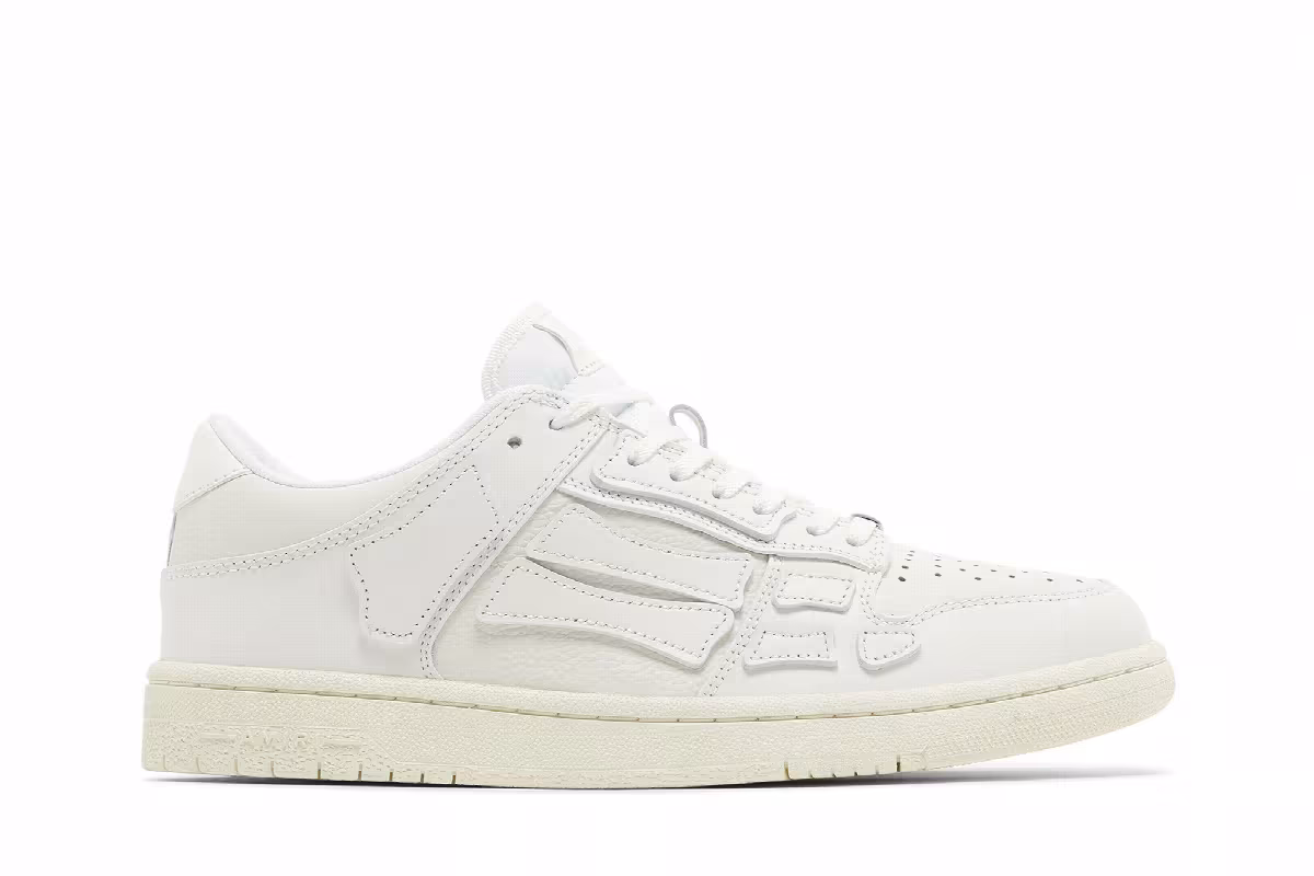 Amiri Skel Top Low White, view 2