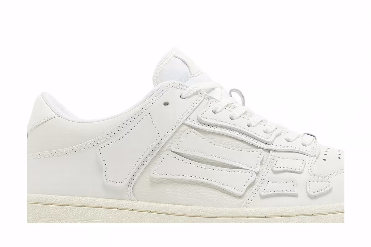 Amiri Skel Top Low White, view 3