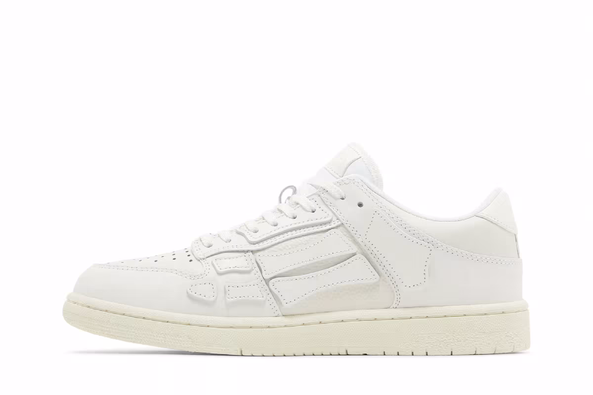 Amiri Skel Top Low White, view 4