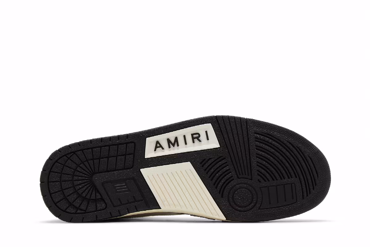 Amiri Skel Top Hi Black White, view 5