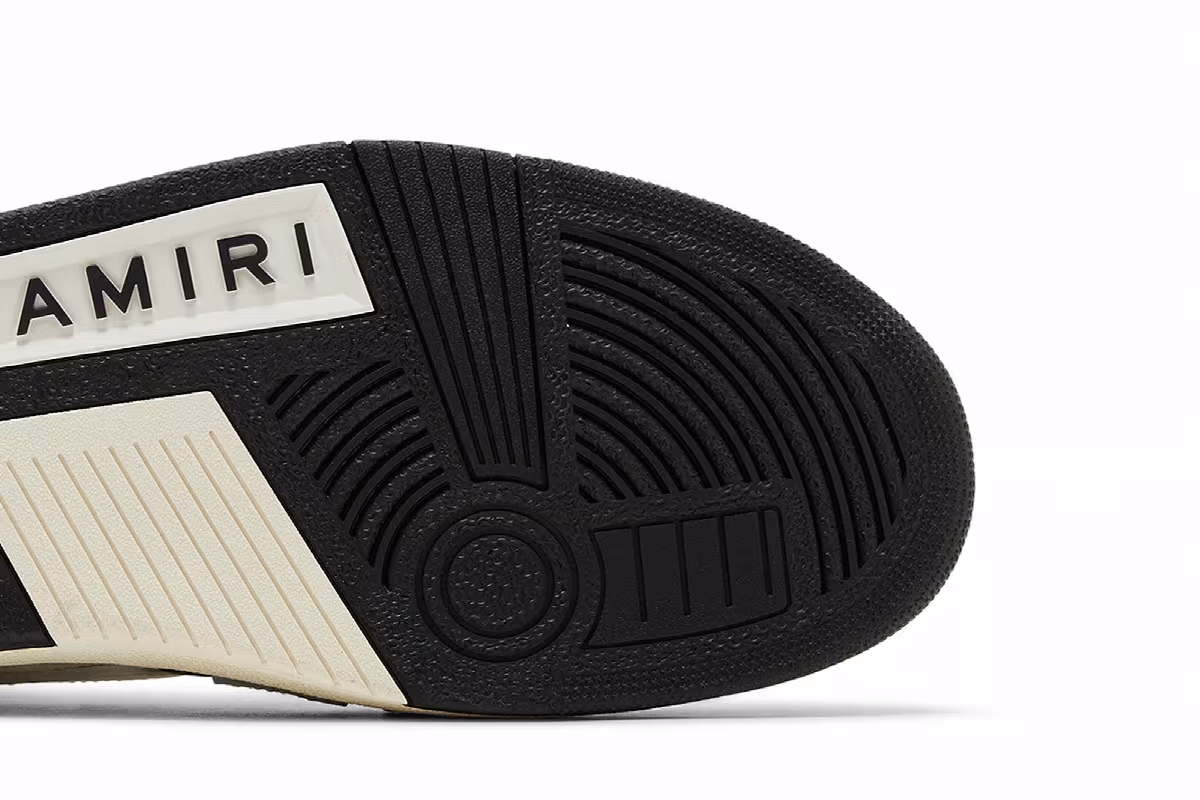 Amiri Skel Top Hi Black White, view 6