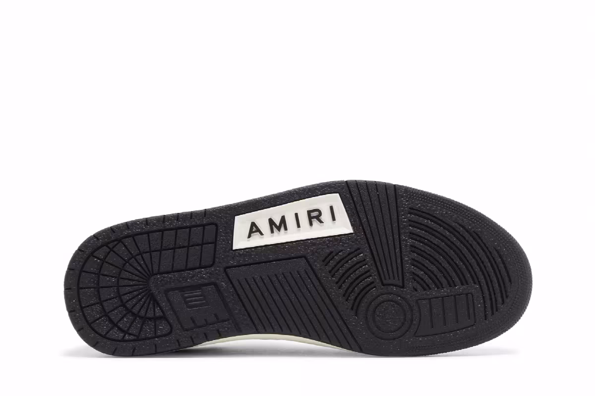 Amiri Women's Skel Top Low White Black 2021, view 5