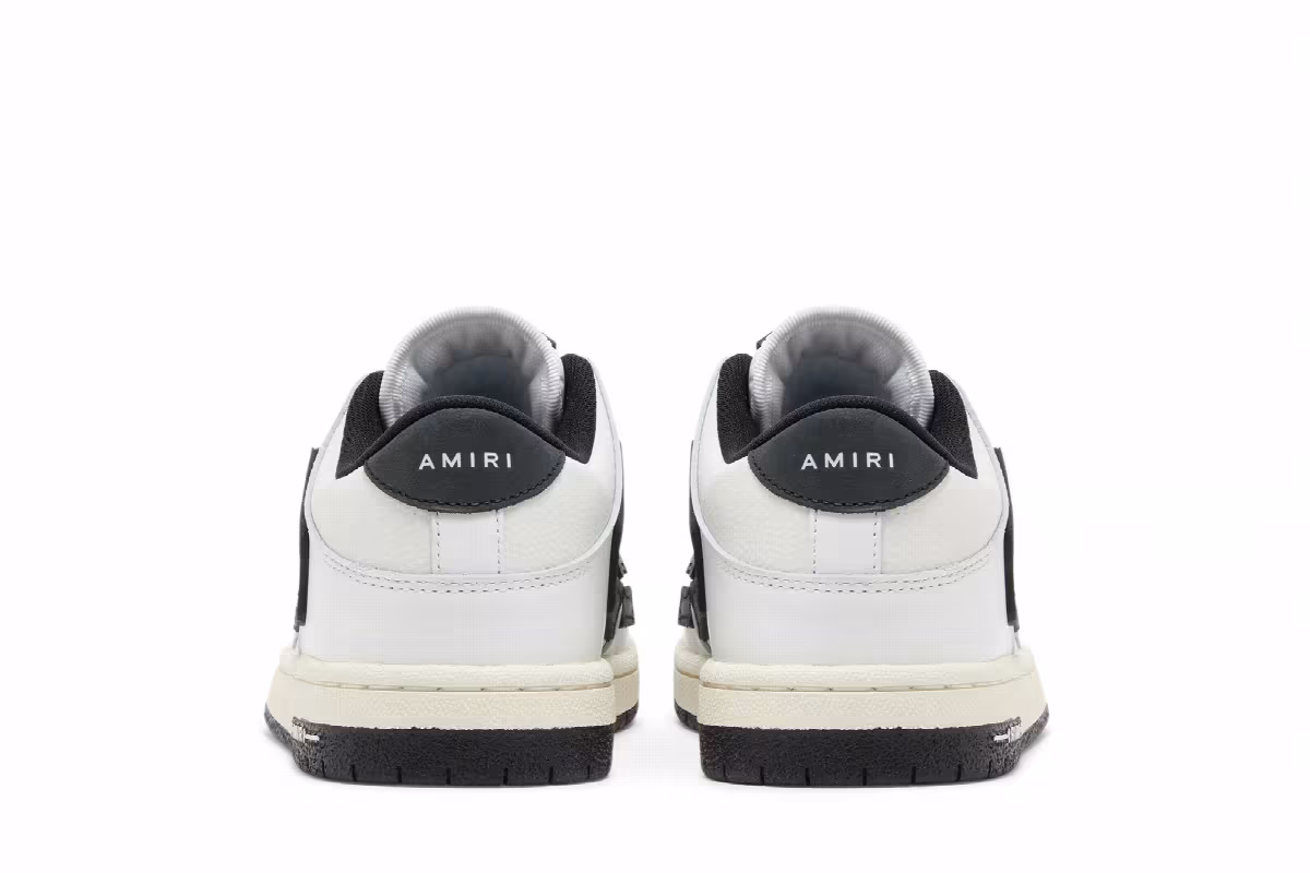 Amiri Women's Skel Top Low White Black 2021, view 7