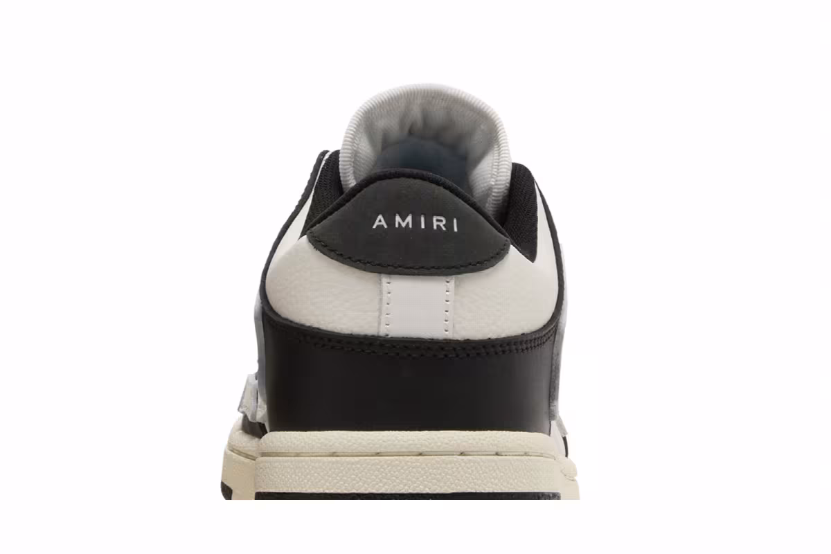 Amiri Skel Top Low Black White, view 8