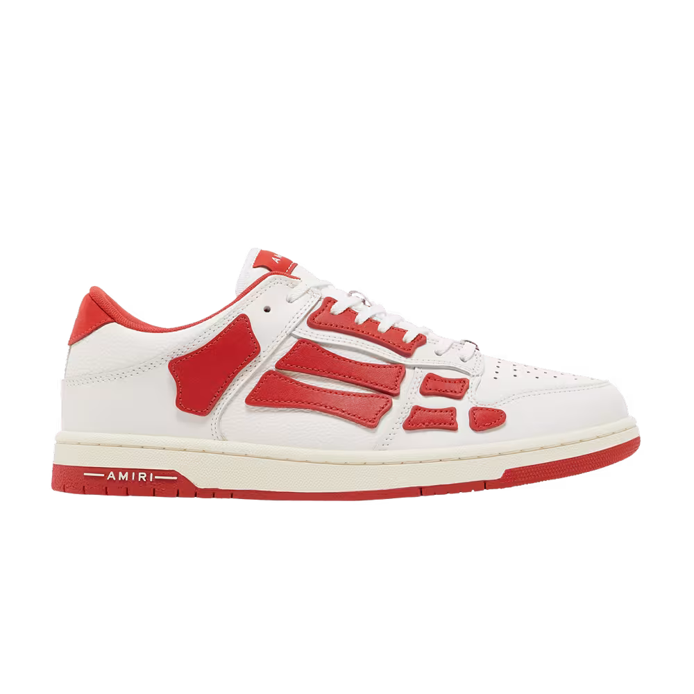 Amiri Skel Top Low White Red