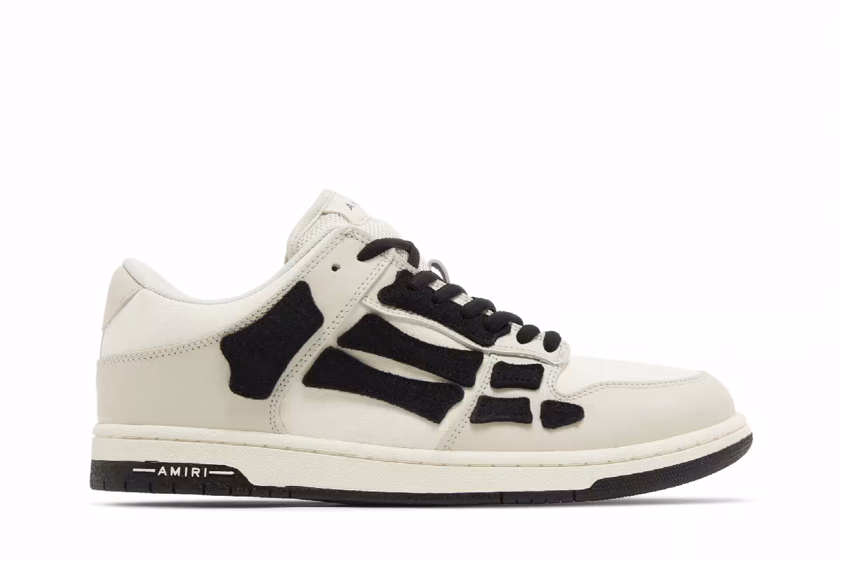 Amiri Skel Top Light Beige Black, view 2