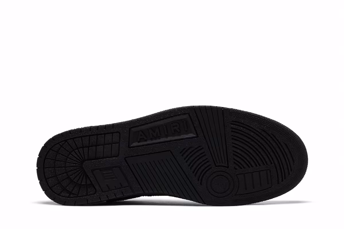Amiri Skel Top Low Triple Black, view 5