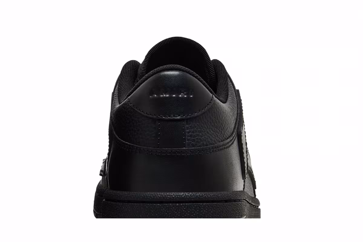 Amiri Skel Top Low Triple Black, view 8