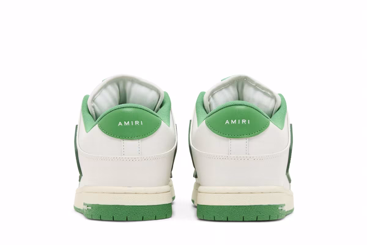 Amiri Skel Top Low White Green, view 7