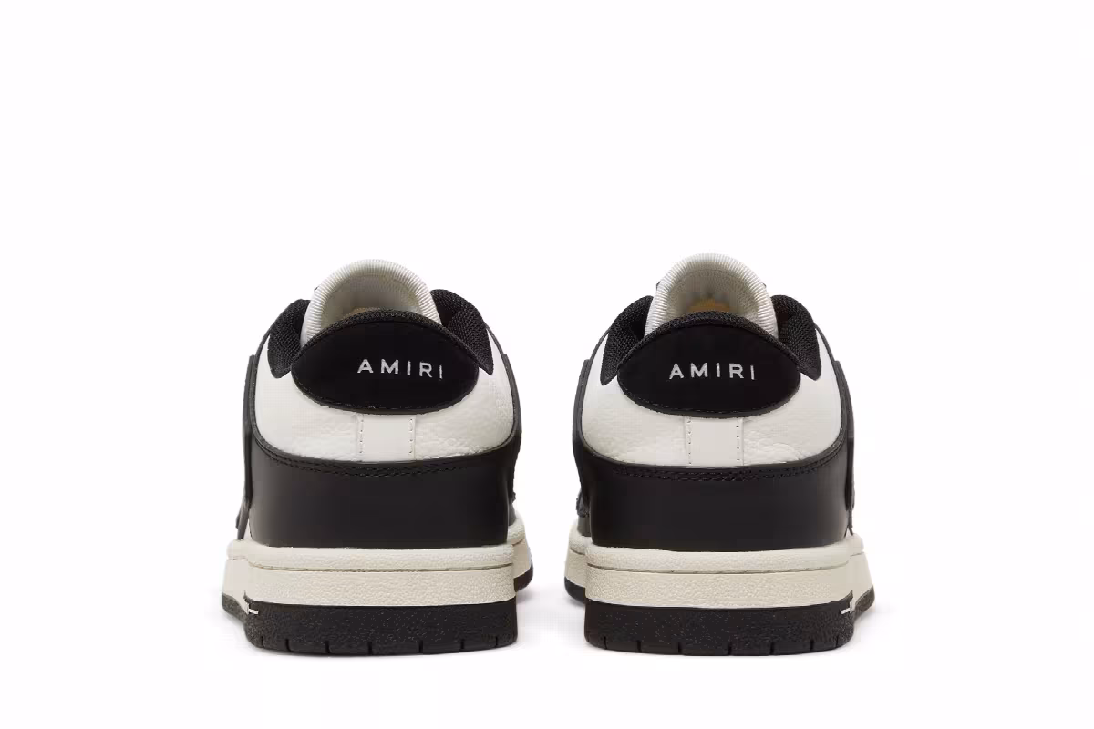 Amiri Skel Top Low Black White, view 7