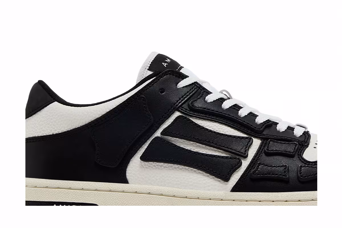 Amiri Skel Top Low Black White 2024, view 3