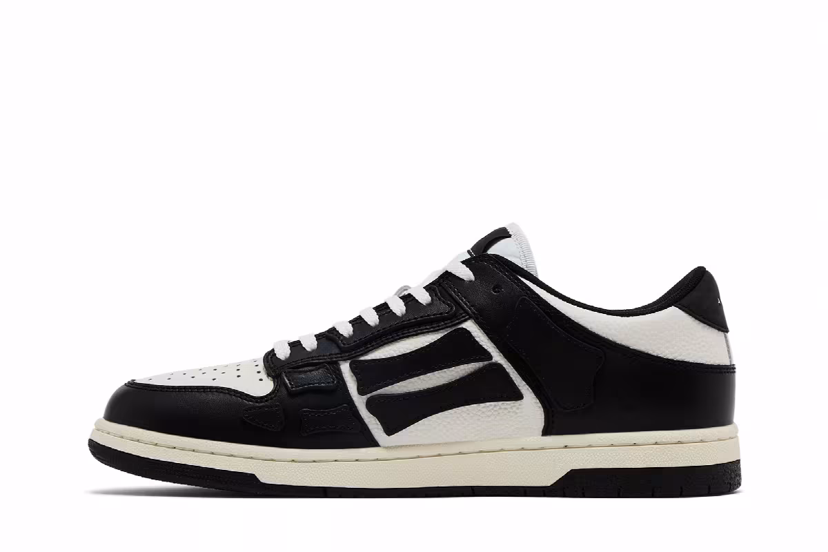 Amiri Skel Top Low Black White 2024, view 4