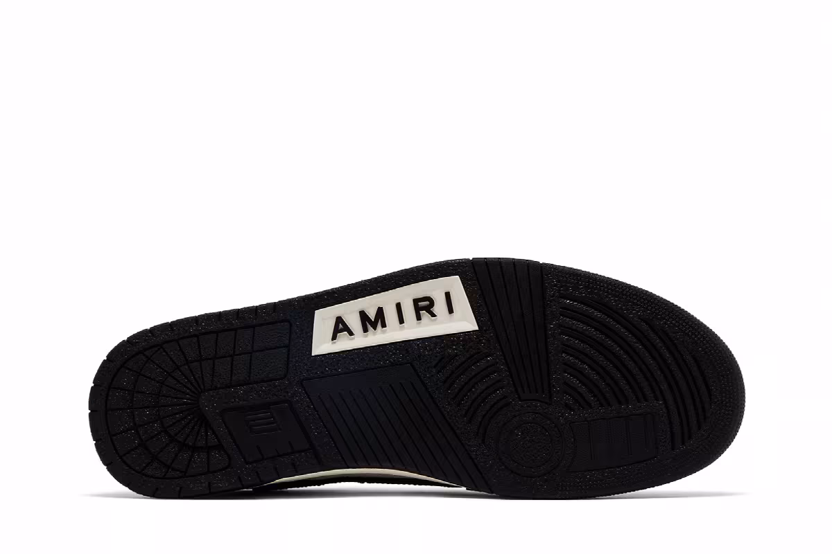 Amiri Skel Top Low Black White 2024, view 5