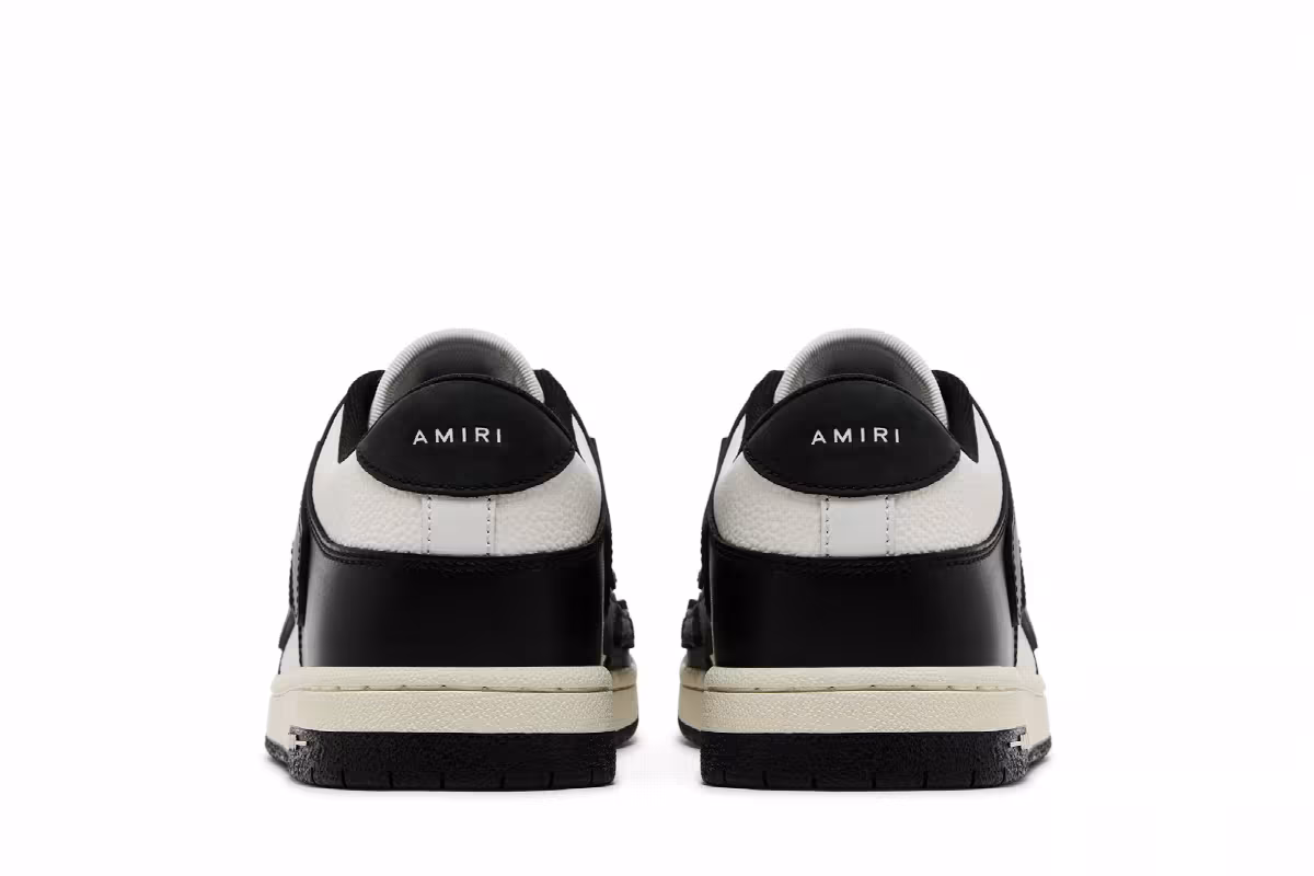 Amiri Skel Top Low Black White 2024, view 7