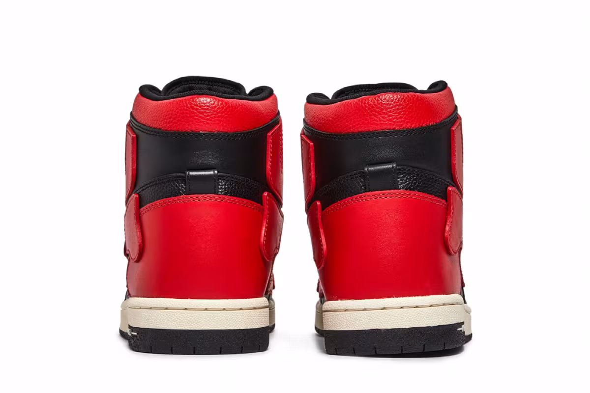 Amiri Skel Top High Black Red, view 7