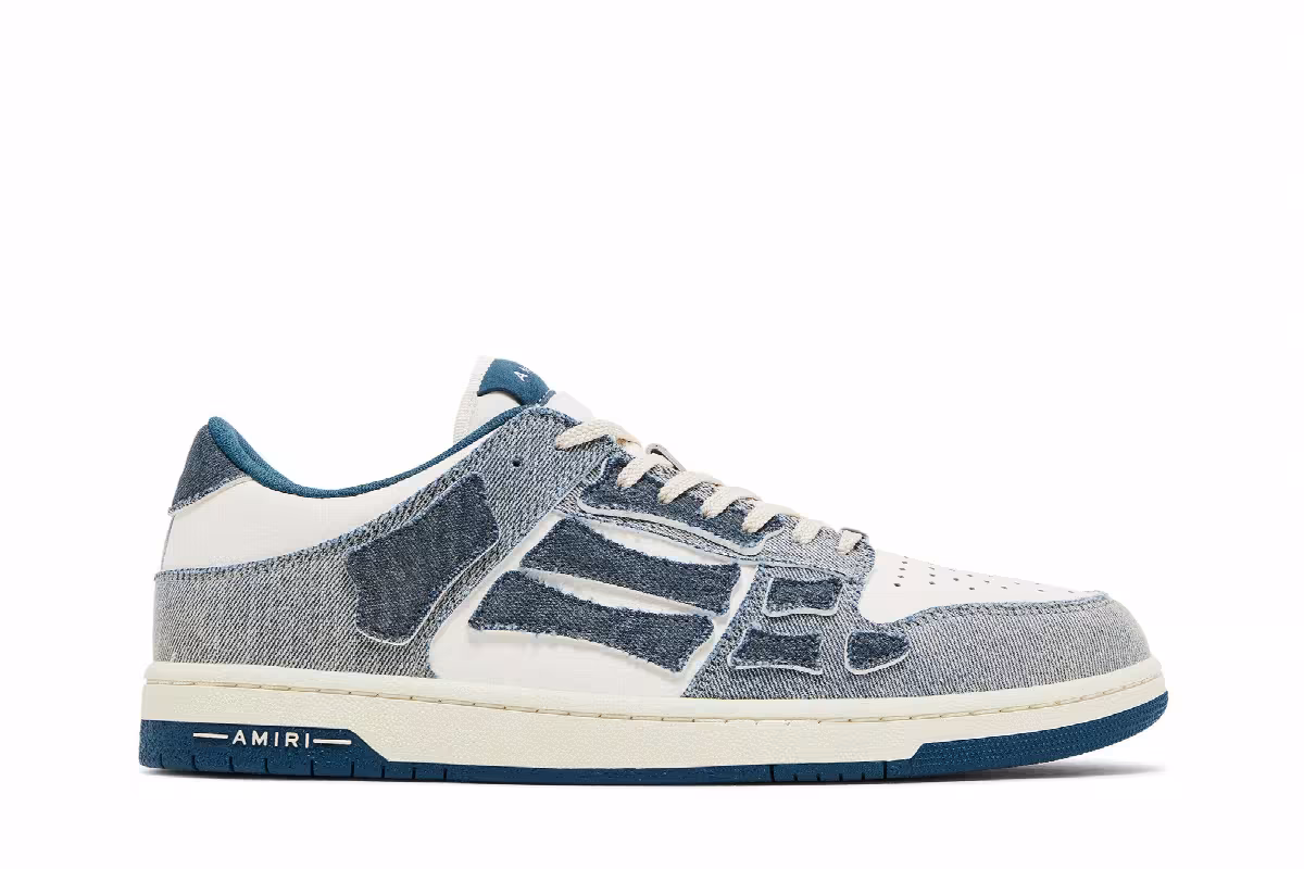 Amiri Skel Top Low Vintage Denim - Slate Blue, view 2