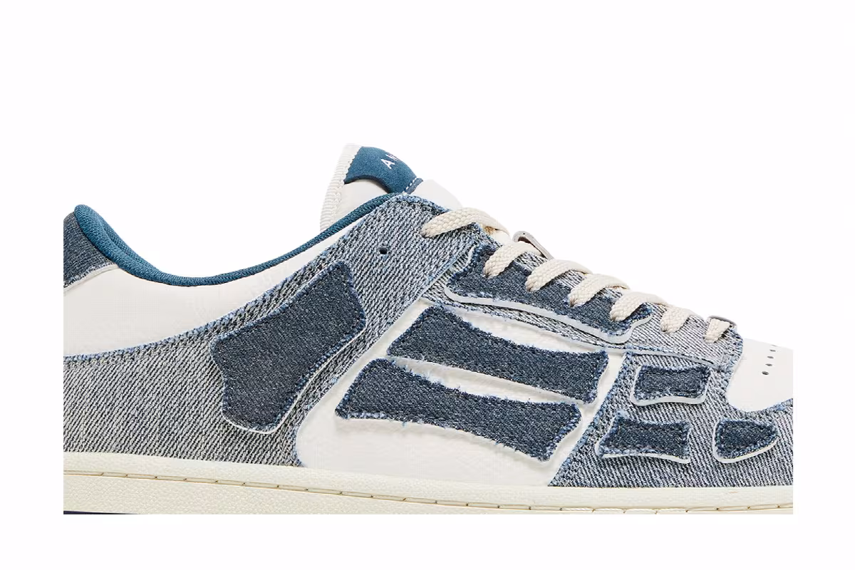 Amiri Skel Top Low Vintage Denim - Slate Blue, view 3