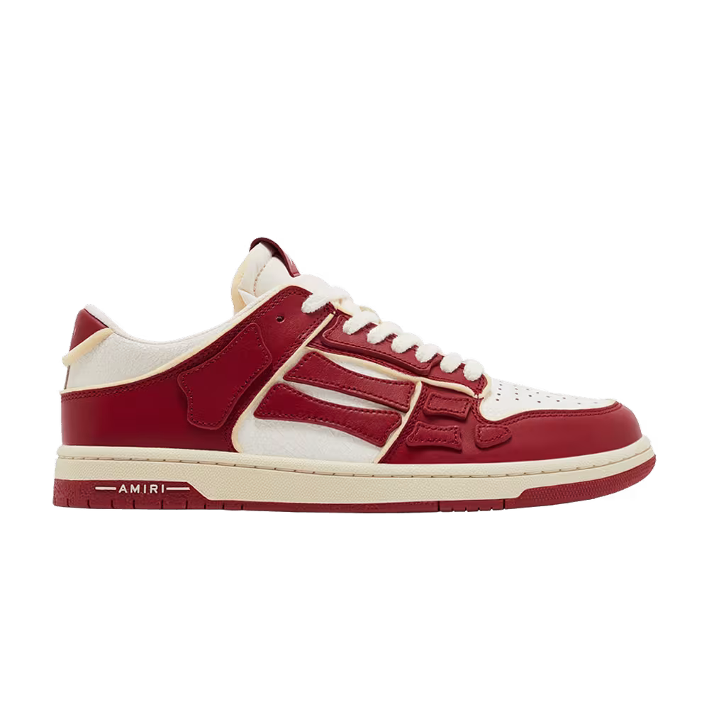 Amiri Skel Top Low Collegiate - Red White