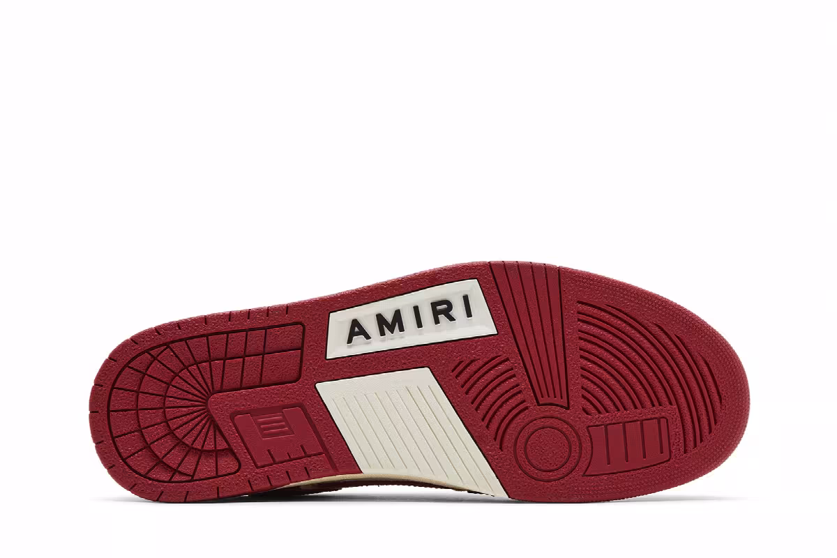 Amiri Skel Top Low Collegiate - Red White, view 5