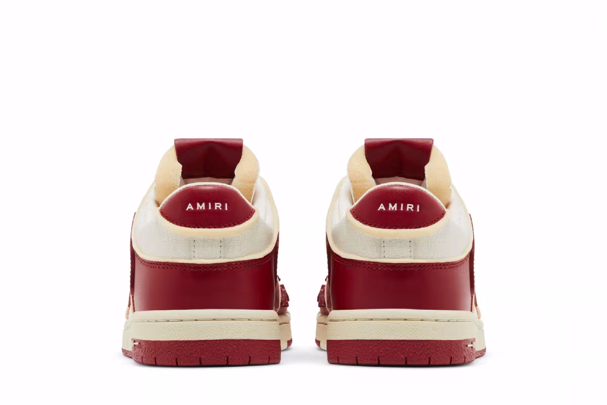 Amiri Skel Top Low Collegiate - Red White, view 7