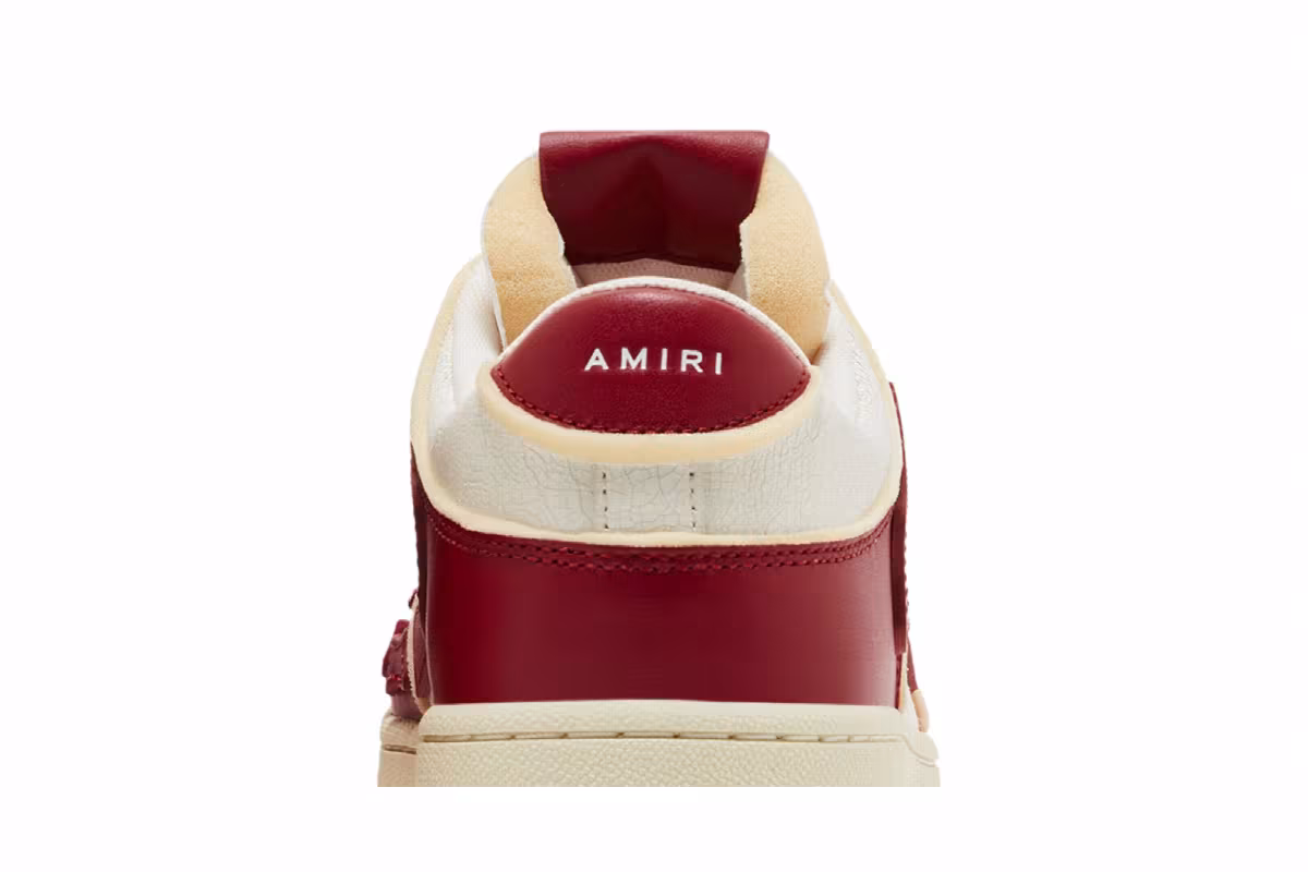 Amiri Skel Top Low Collegiate - Red White, view 8