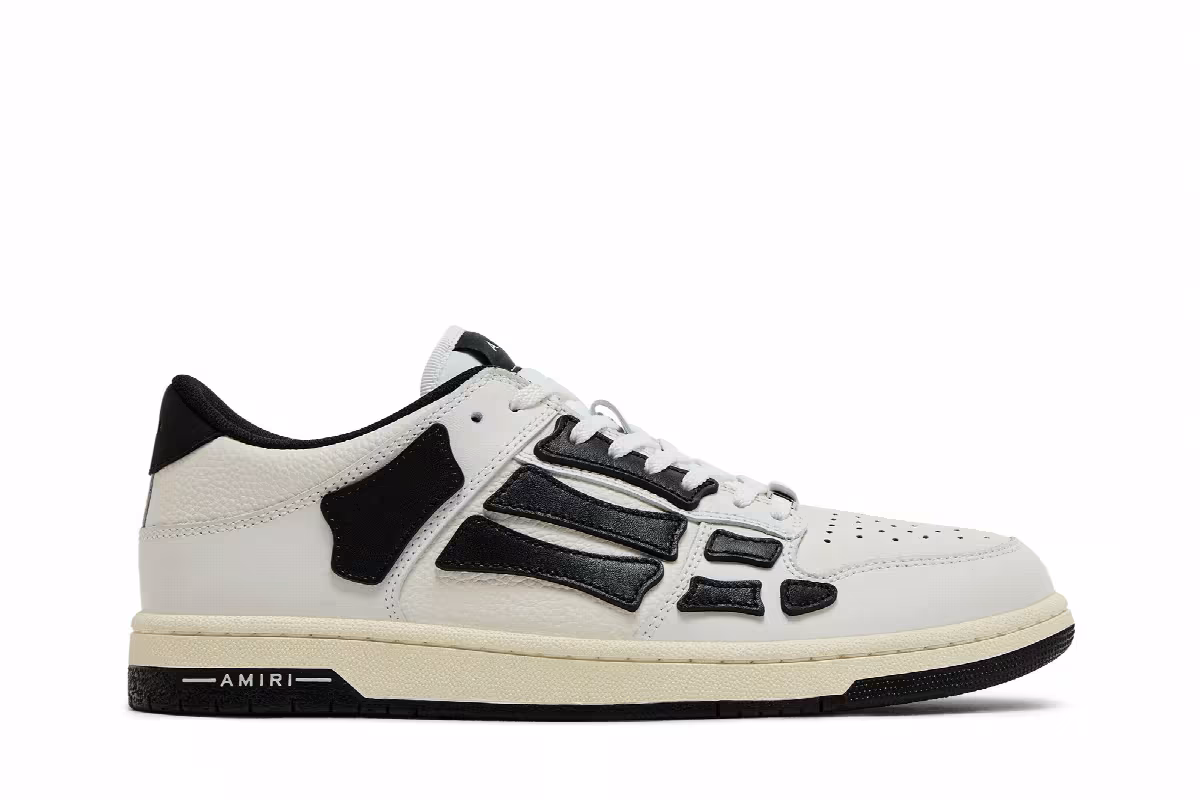 Amiri Skel Top Low White Black 2024, view 2
